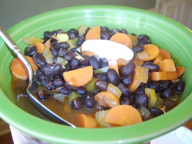 Black Bean Soup With Cumin and Coriander. Photo by LifeIsGood