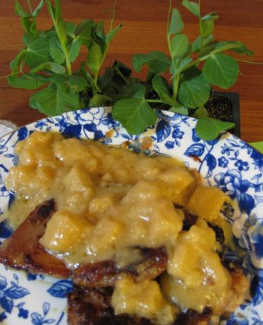 Veal Scaloppine W/Cream, Calvados & Apples (Jacques Pepin). Photo by BarbryT