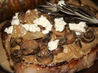 Rib-Eye Steaks W/ Mushrooms, Brandy and Blue Cheese