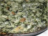 Crustless Dill Spinach Quiche With Mushrooms and Cheese