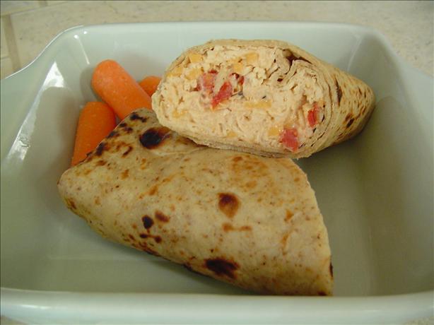 Low-Calorie Chicken 'salad' Wraps. Photo by jVo