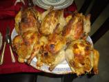 Roast Cornish Game Hens With Savory Fruit Stuffing