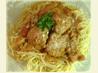 Spaghetti and Turkey Meatballs. Recipe by billikers