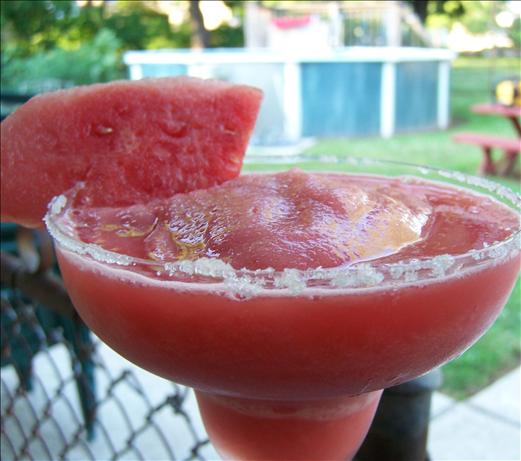 Frozen Watermelon Margaritas for a Crowd. Photo by Rita~