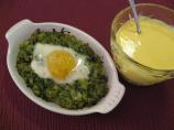 Baked Eggs in Zucchini  (The Vegetarian Epicure)
