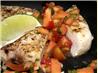 Quick Grilled Swordfish With Papaya Salsa. Recipe by Cookin'Diva