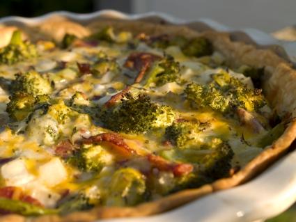Broccoli & Bacon Quiche. Photo by FolkDiva