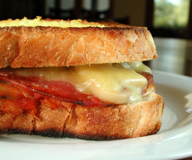 Pizza Grilled Cheese. Photo by Chef floWer