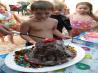 Volcano Ice Cream Sundae. Recipe by Sabia