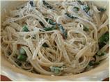 Fettuccine With Asparagus in Lemon Cream Sauce. Photo by carolinajen4