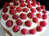 Classic Sponge Cake With Raspberries and Cream Filling