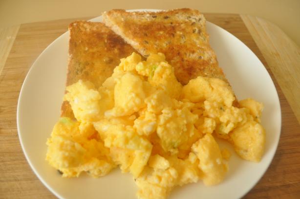 Buttery Microwave Scrambled Eggs for Two. Photo by I'mPat