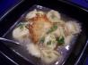 Tortellini in Broth With Cheese Crisps