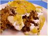End-Zone Enchilada Casserole. Recipe by Debber