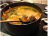 Swiss Chard and Pasta Soup With Turkey Meatballs