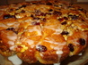 Orange Cranberry Pull-Apart Coffee Cake. Recipe by PaulaG