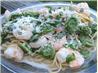 Spaghettini With Fiddleheads and Shrimp