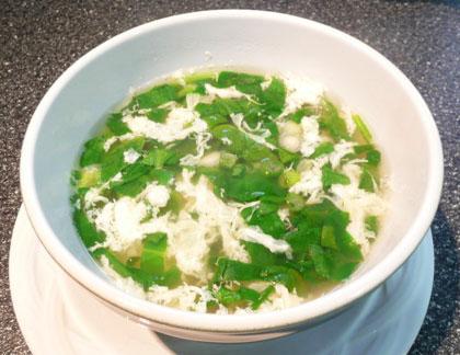 Low Fat Egg Drop Soup, My Way. Photo by Mikekey