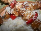 Yummy Sesame Chicken Skewers