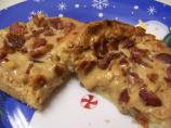 Bacon and Peanut Butter on Crispy Toast Appetizer
