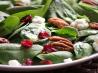 Spinach, Toffee Pecan and Goat Cheese Salad. Recipe by Diane Jodouin