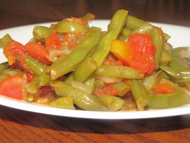 Greekified Green Beans. Photo by kellychris