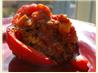 Greek-Style Stuffed Bell Peppers (Light). Recipe by Redsie