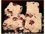 Cranberry Rice Krispies Squares