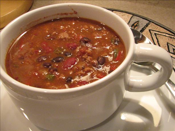 Three Bean and Beef Chili  (Light). Photo by Galley Wench