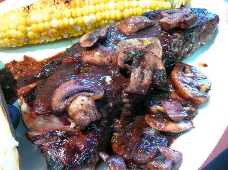 Red Wine Steak and Mushrooms. Photo by Mikekey