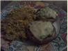 Baked Mushrooms With Spicy Rice and Corn. Recipe by I'mPat