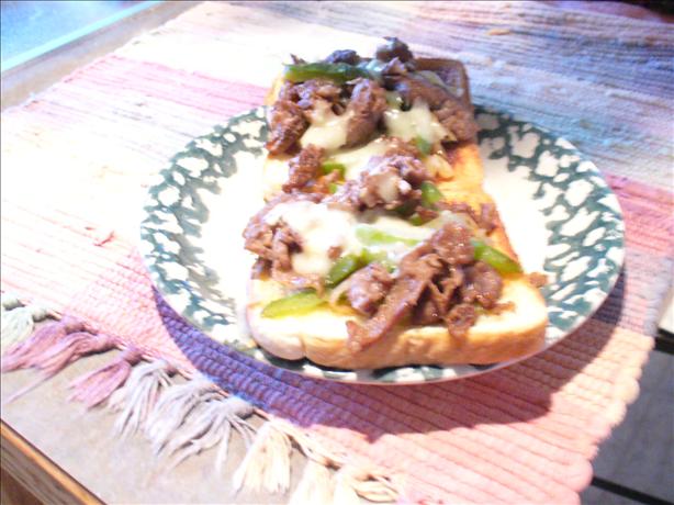 Philly Cheese Steaks With Apricot Sauce & Sour Cream. Photo by Montana Heart Song