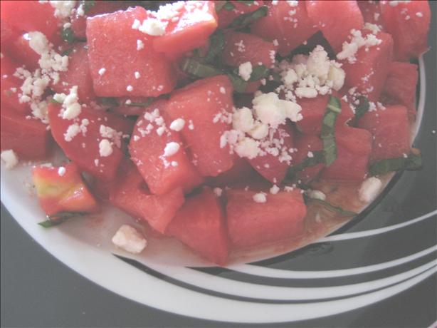 Tomato, Watermelon and Feta Salad. Photo by Charlotte J