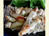 Penne With 3 Cheeses & Porcini Sauce