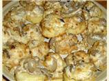 Grits Toast With Creamy Mushroom Topping