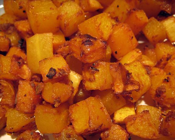 Chipotle Maple Roasted Squash. Photo by yogiclarebear
