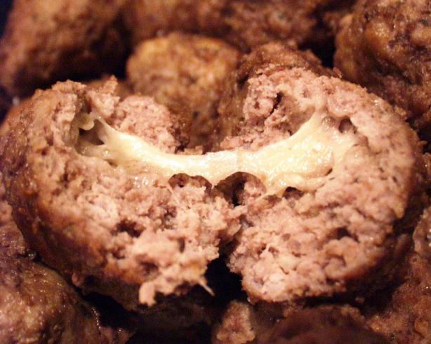Cheese-Stuffed Meatballs. Photo by FLKeysJen