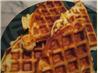 Smoked Cheddar Waffles. Recipe by pattikay in L.A.