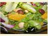 Mixed Green Salad With Oranges, Dried Cranberries and Pecans