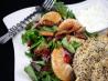 Mixed Green Salad With Oranges, Dried Cranberries and Pecans