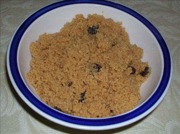 Sweet Breakfast Couscous. Photo by PdxBarb