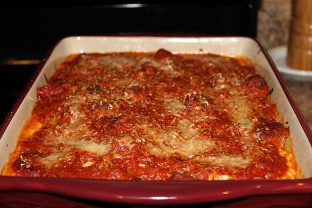 Baked Meatball Lasagna. Photo by Chef Jeff S