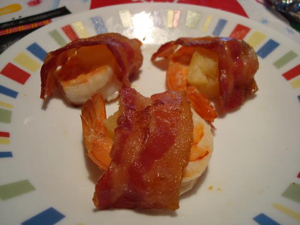 Bacon-Wrapped Pineapple Shrimp. Photo by Starrynews Bacon-Wrapped Pineapple Shrimp. Photo by Starrynews