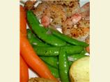 Sugar Snap Peas or Snow Peas, Baked