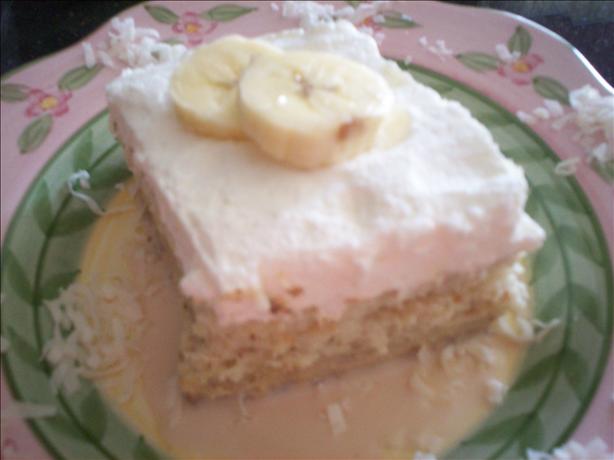 Banana Tres Leches Cake. Photo by chef FIFI