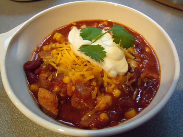 Weight Watchers Crock Pot Chicken Chili. Photo by TeresaS