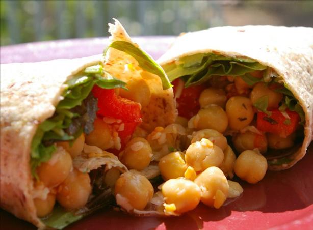 Chickpea Salad Pockets. Photo by Redsie
