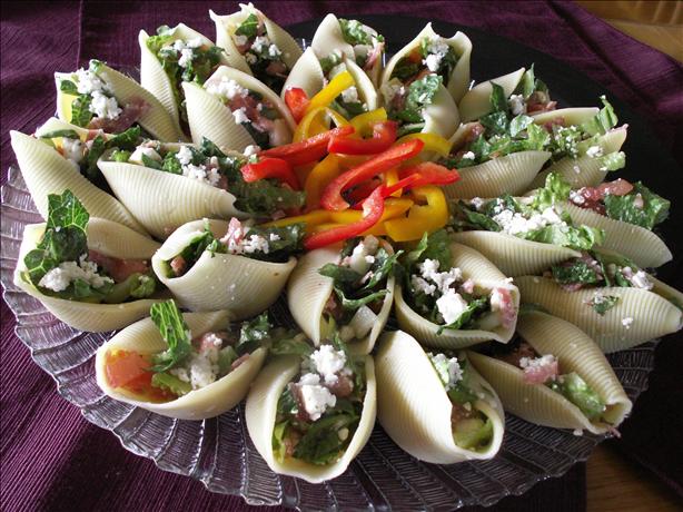 Chopped Salad Appetizer Shells. Photo by Cookin'Diva