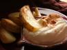 Potato Wedges With Roasted Garlic Dip