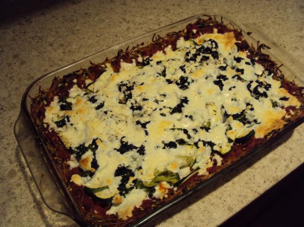 Vegetarian Spaghetti Pizza. Photo by Matt Reid